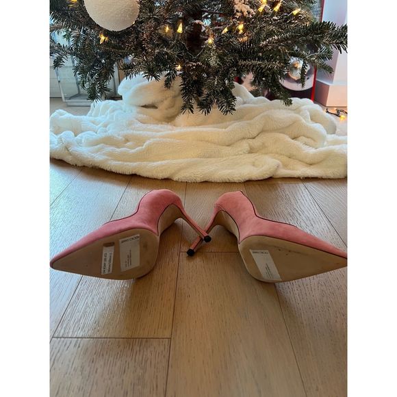JIMMY CHOO Romy 100 pink suede - Picture 6 of 7